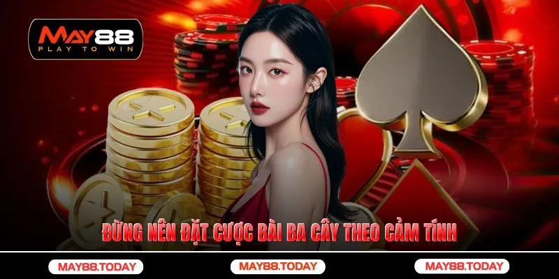 Đừng nên đặt cược bài ba cây theo cảm tính